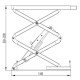 Flush mounted scissor lift, 3t, pull-out ramp, 230V