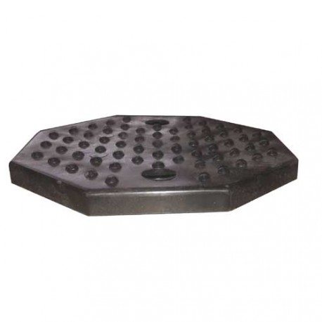 Rubber pad for post lifts, octagon shape (with holes)