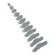 Clip on balancing weight for steel rims, 45g, 50pcs