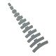 Clip on balancing weight for alu rims, 10g, 100pcs