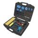 Automotive body dent repair set, with slide hammer and puller