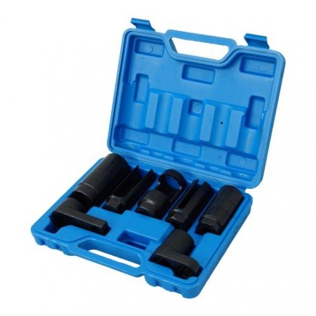 O2 sensor and injector nozzle socket set, 7pcs
