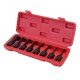1/2" impact hex bit socket set, 5-19mm