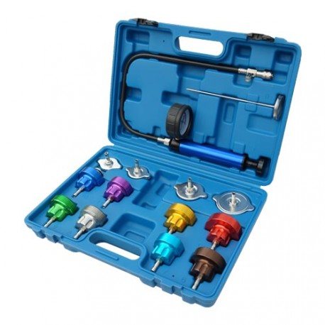 Radiator pressure tester kit, 8 adapters