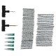 Tyre repair kit, 57pcs, in plastic case