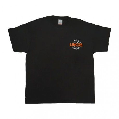 Lincos round neck T-shirt, black, L-size