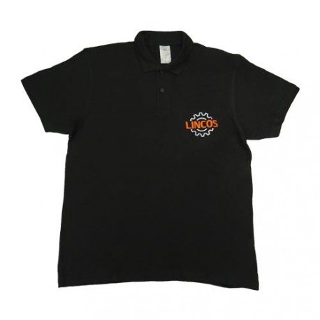 Lincos polo shirt, black, XXXL-size