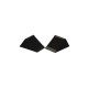 Rubber wheel chocks, for passenger cars and utility trucks