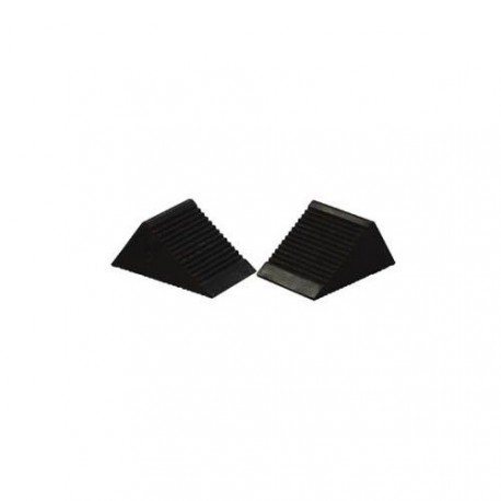 Rubber wheel chocks, for passenger cars and utility trucks
