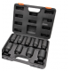 Axle nut socket set, 9pcs