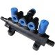 5-way valve, T-shaped