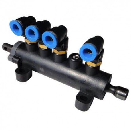 5-way valve, T-shaped